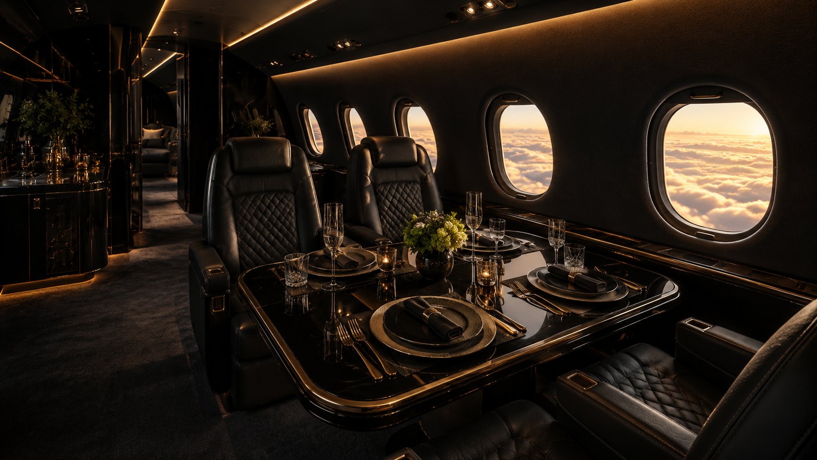 In-flight dining