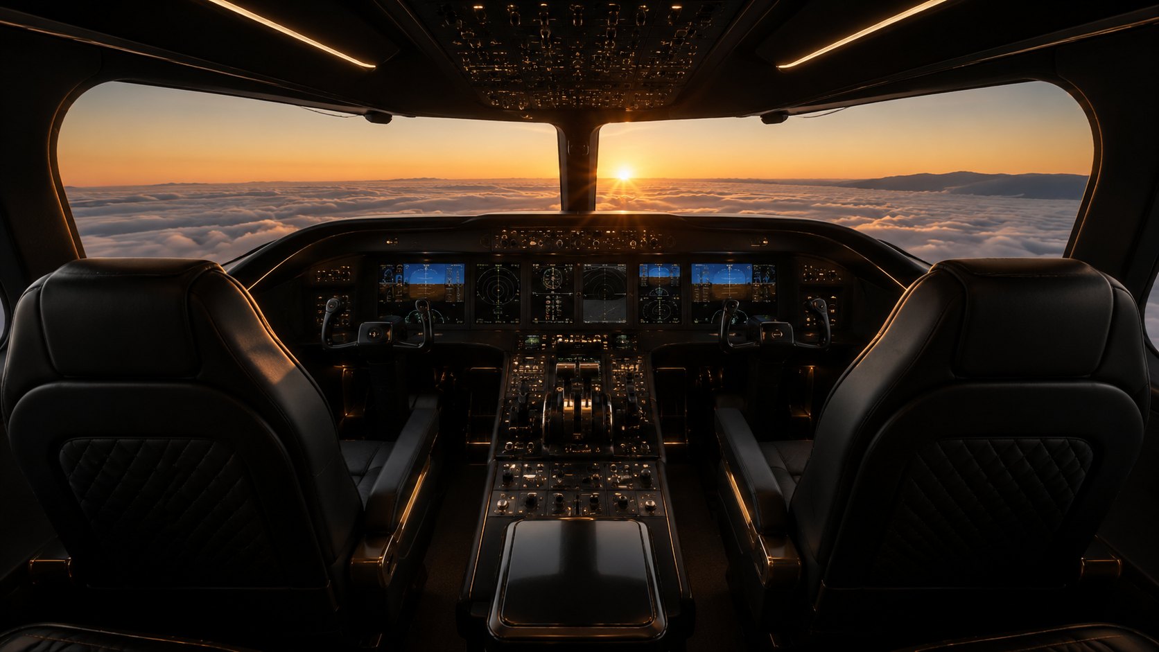The Altura flight deck above the clouds
