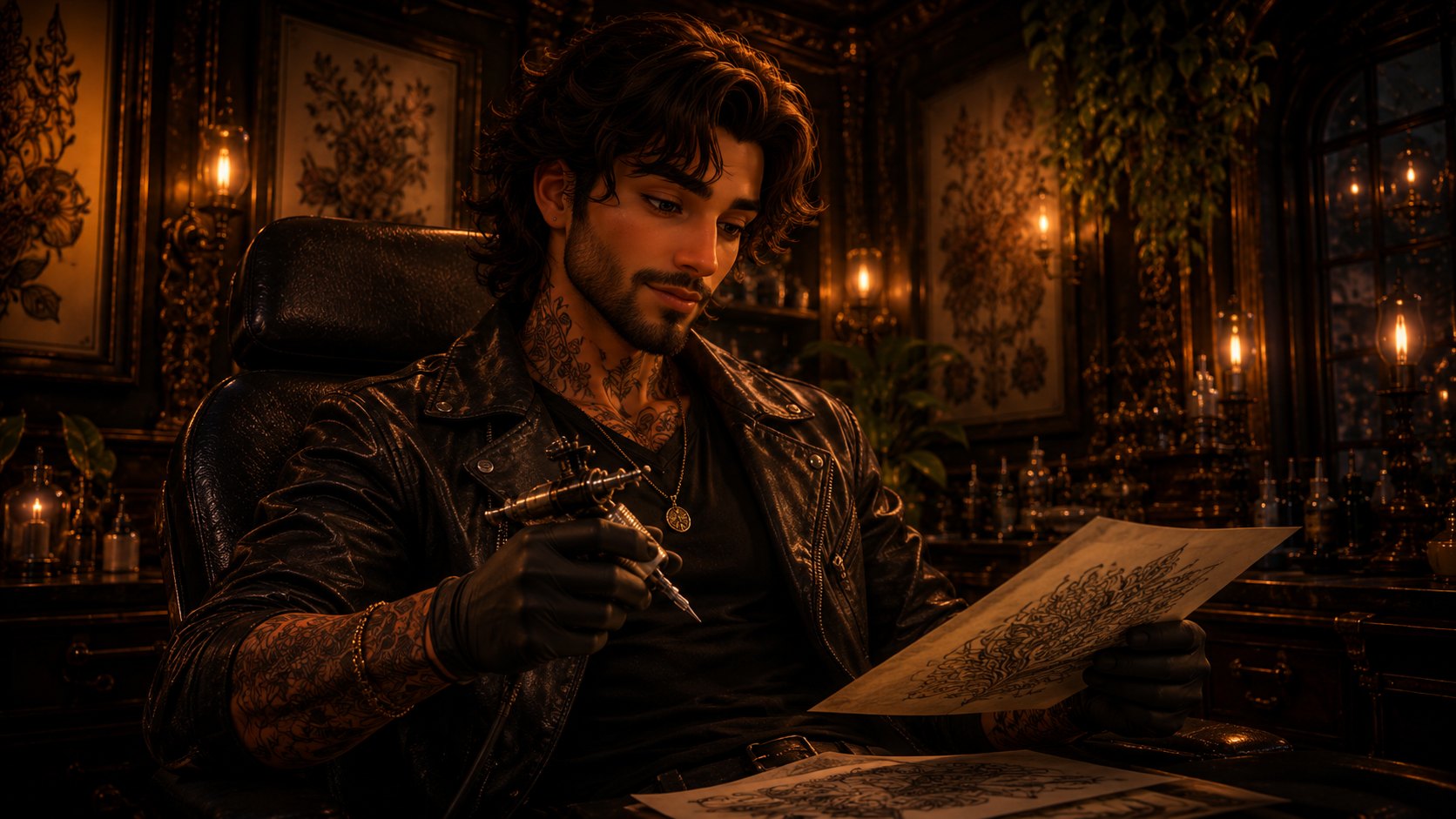 Julian Cross, blackwork artist