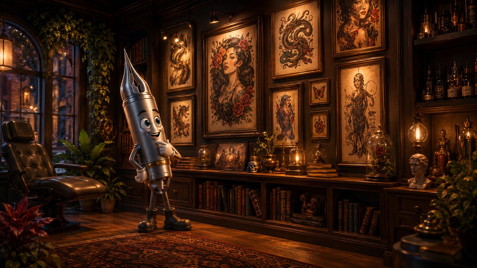 Ned, the Tattoo Needle in the studio gallery