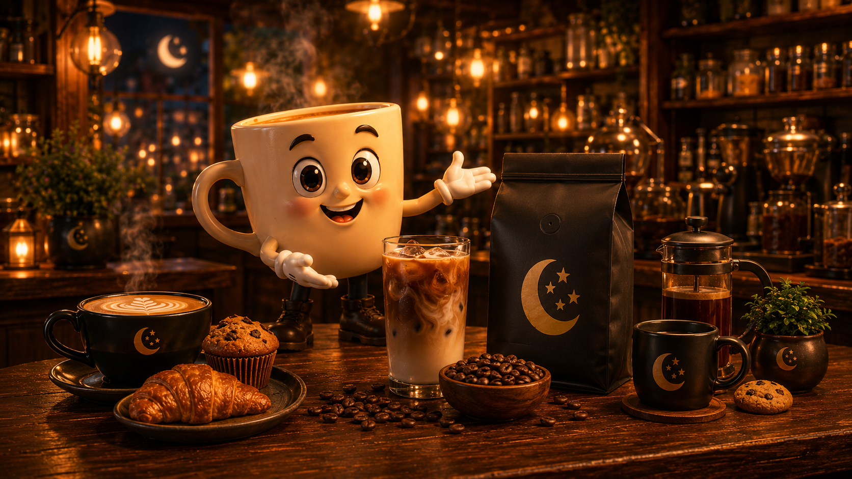 Midnight Roast Co. coffee spread with Joe